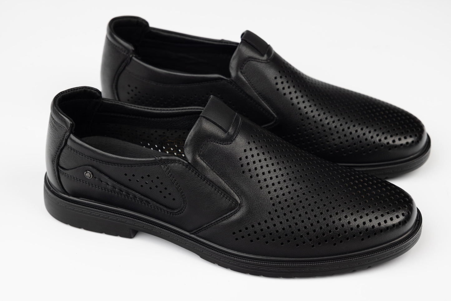 Pantofi barbati piele naturala JOHAN 405-19 N perf