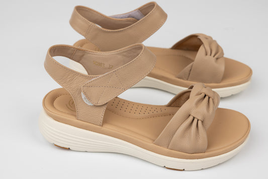 Sandale dama piele naturală FORMAZIONE 90883 Apricot