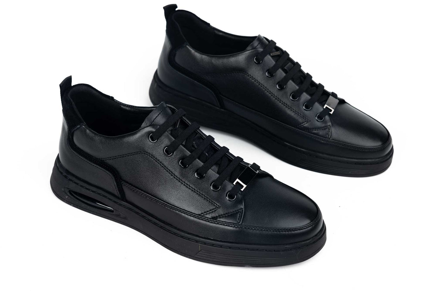 Men's casual shoes made of genuine leather MELS 550 Black