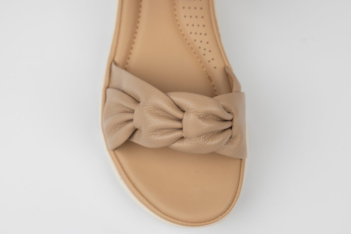 Women's sandals made of genuine leather FORMAZIONE 90883 Apricot