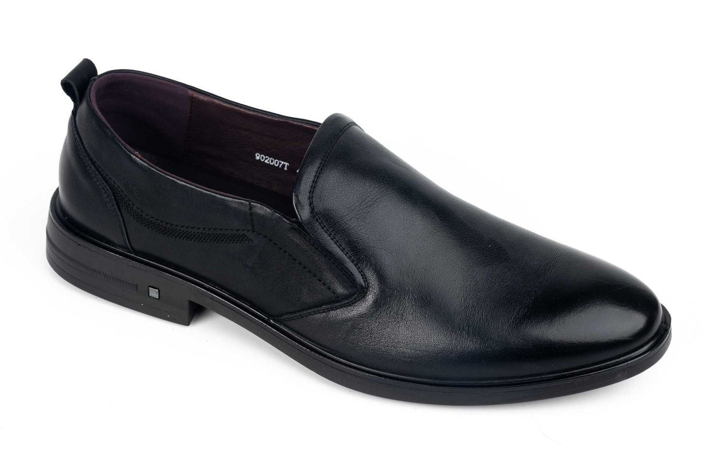 Men's casual shoes XXL genuine leather MELS 007 Black