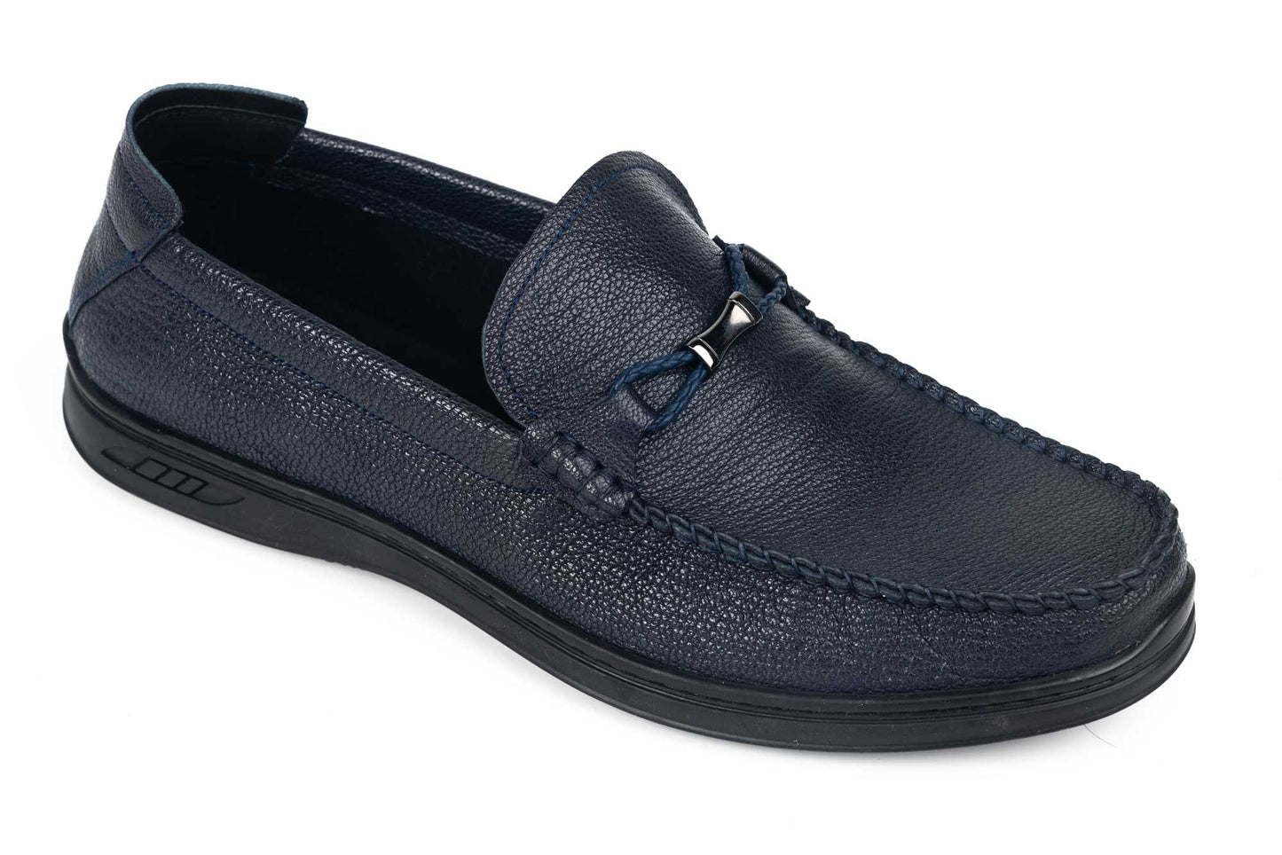 Men's casual shoes made of genuine leather MELS 361-2 blue