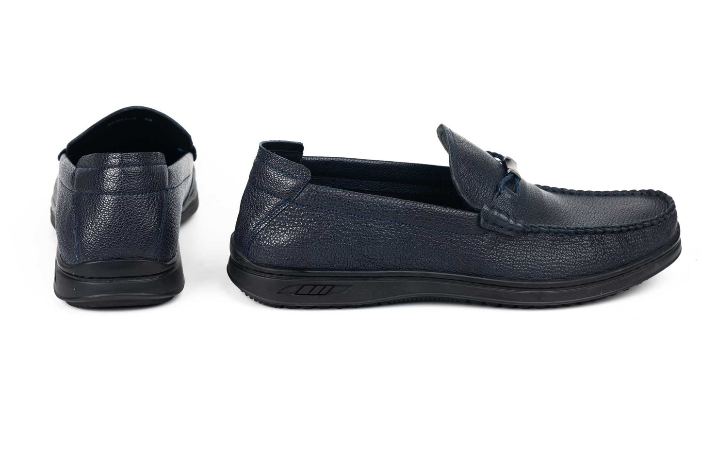 Men's casual shoes made of genuine leather MELS 361-2 blue