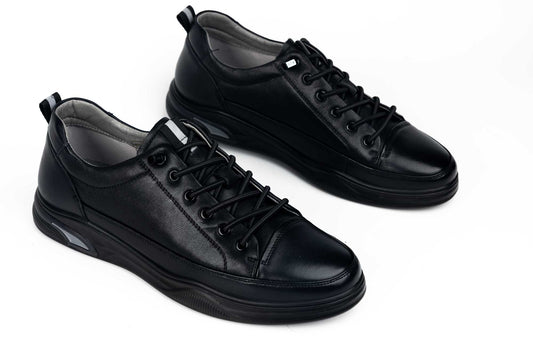 Pantofi barbati casual piele naturala MELS 102533 Negru