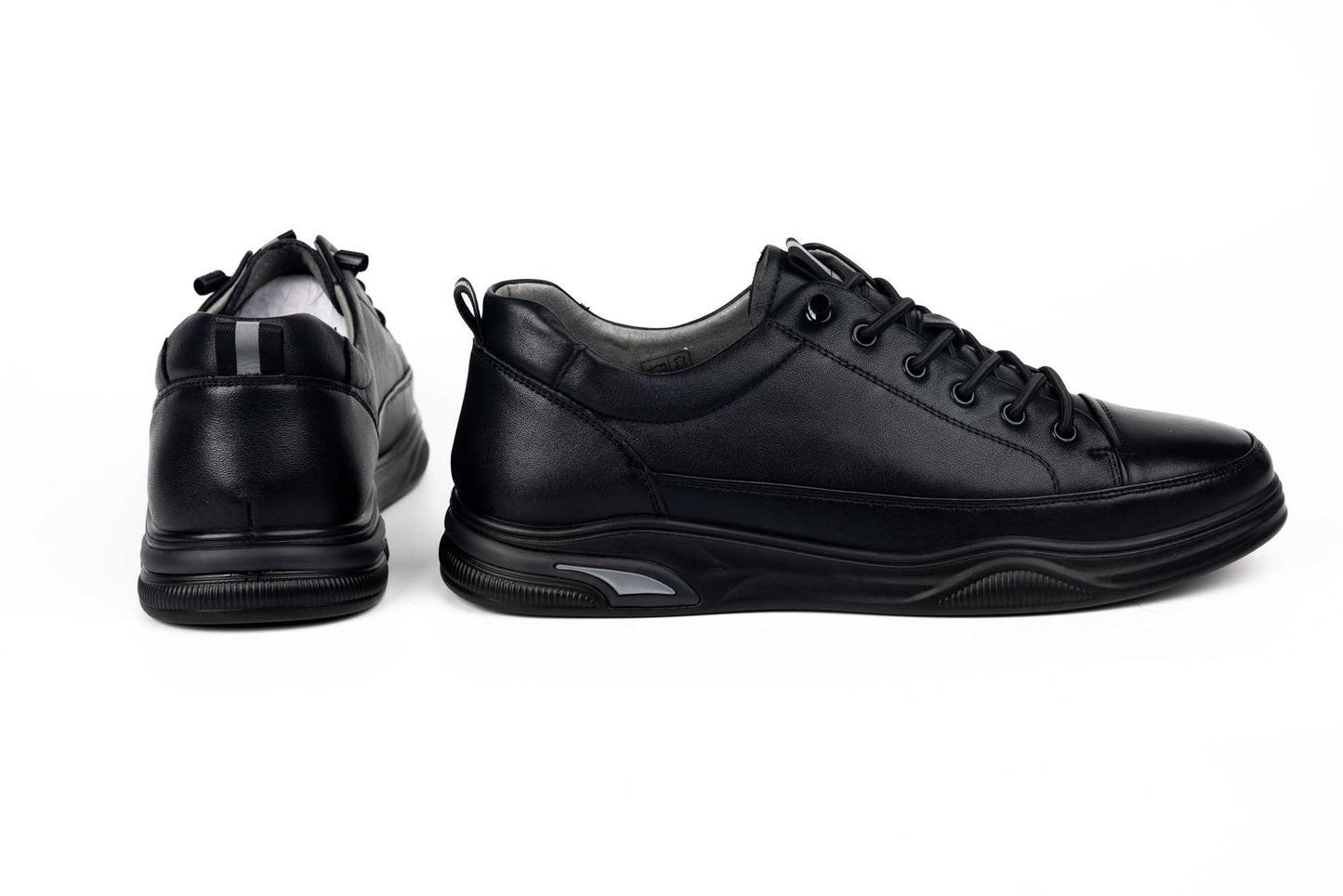 Men's casual shoes made of genuine leather MELS 102533 Black