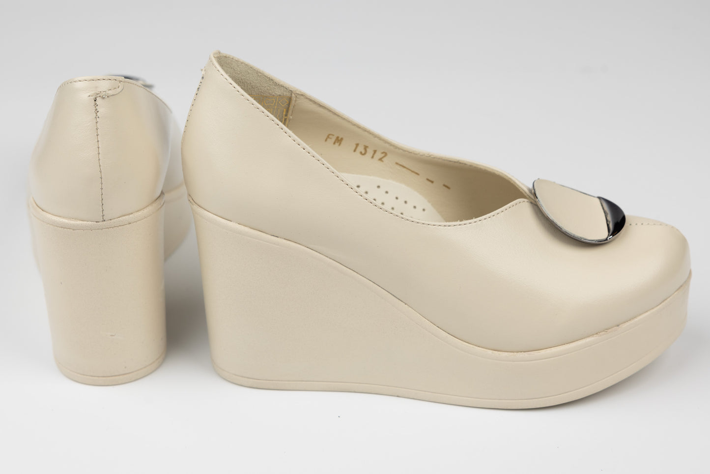 Pantofi dama piele naturală PERLA 1312 Bej box
