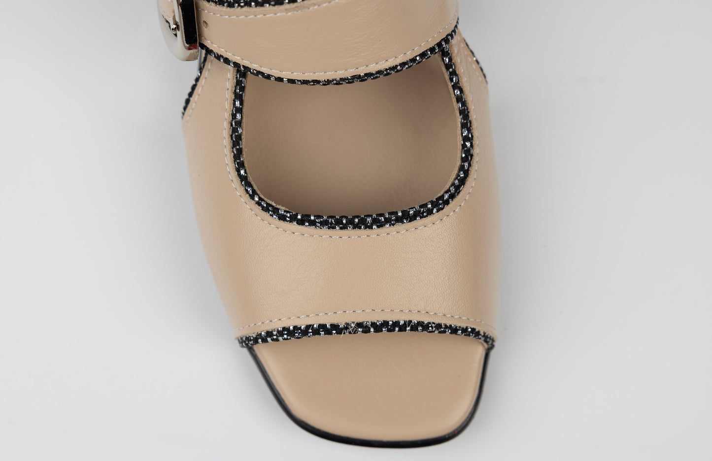 Women's genuine leather sandals LSD 1001 Beige