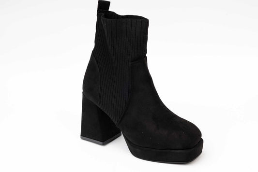 Ghete dama casual piele ecologica LONDON 906-20 N vel