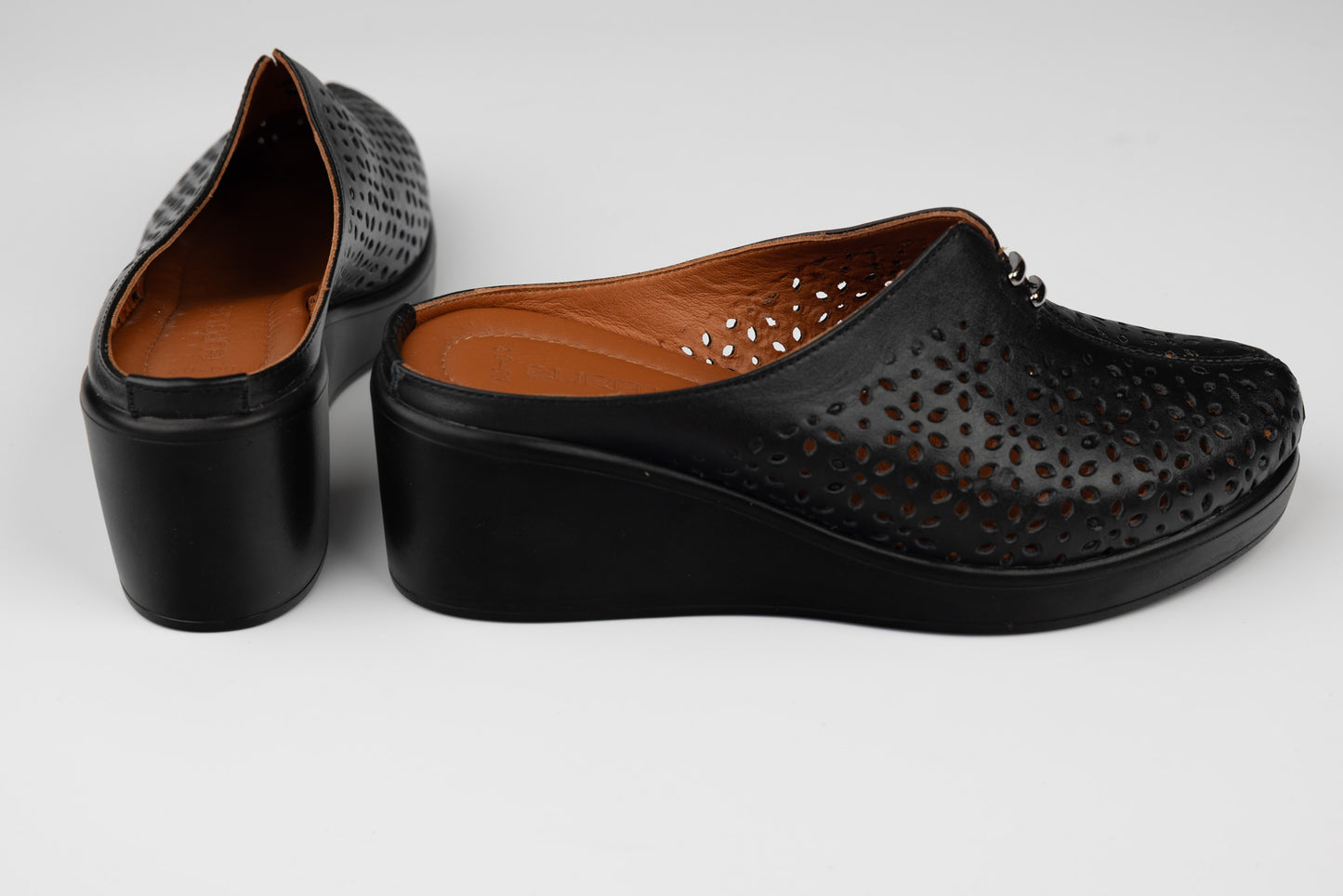 Women's genuine leather clogs LSD 700-02 N