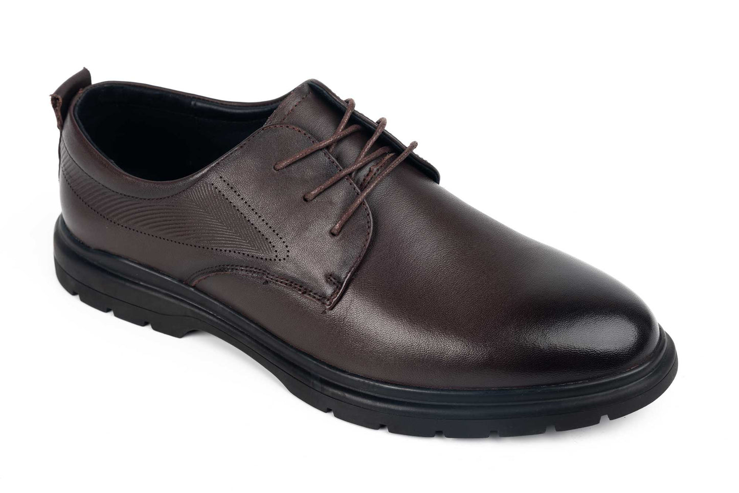 Men's casual shoes made of genuine leather MELS 826 brown