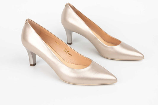 Pantofi dama eleganti de piele naturală SALA 1105 auriu