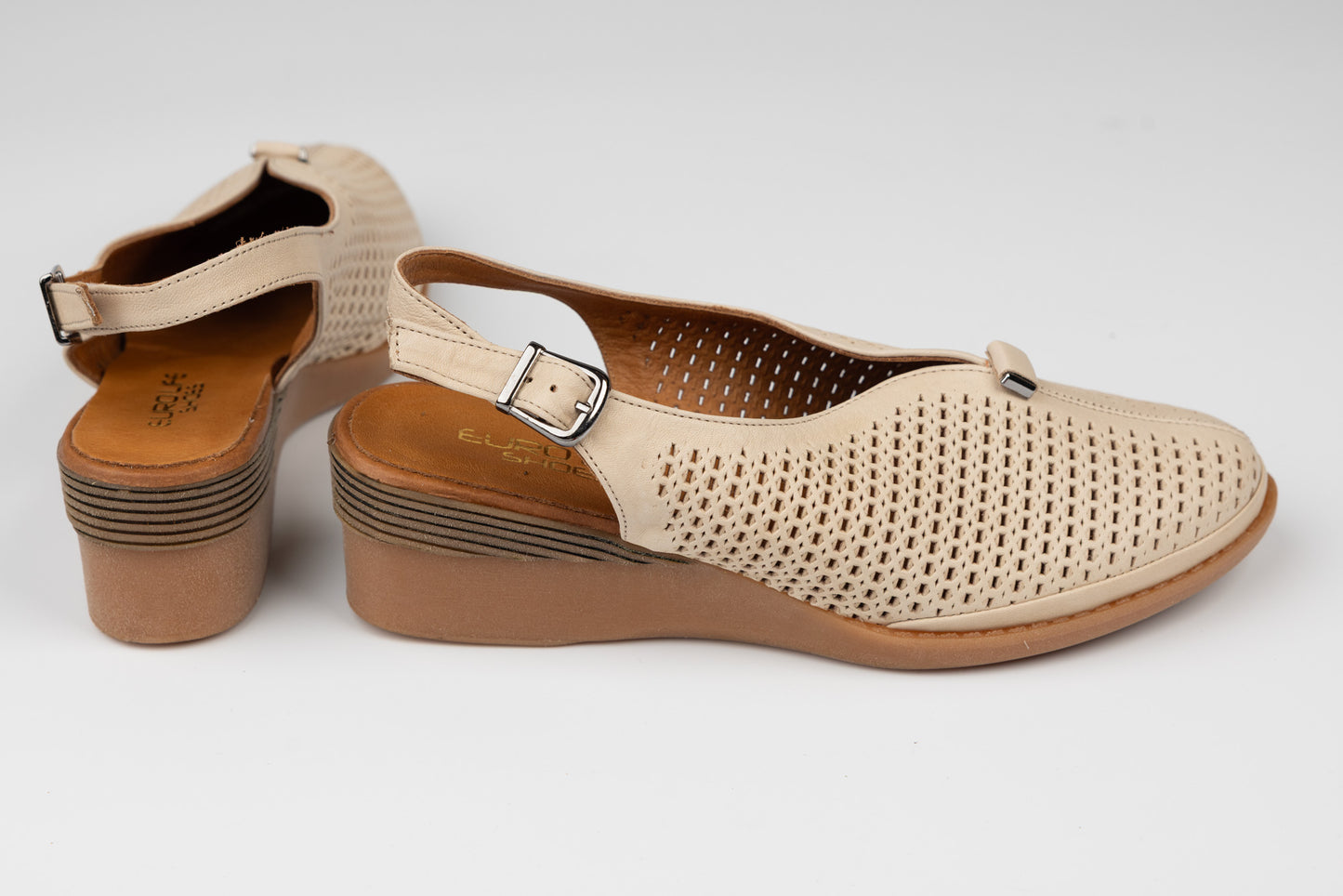 Women's shoes, genuine leather, orthopedic sole, LSD 642, Beige