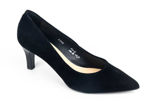 Pantofi dama eleganti de piele naturală SALA 1105 N velur