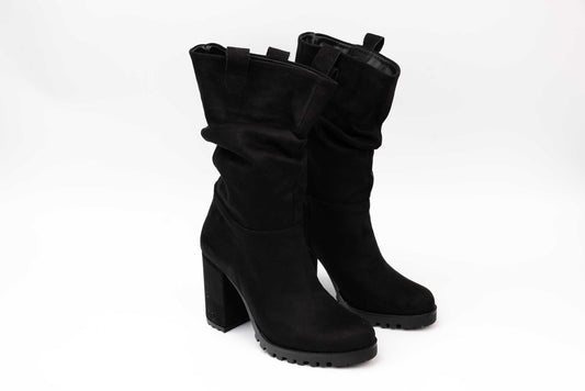 Ghete dama casual piele ecologica LONDON 136-21 N velur
