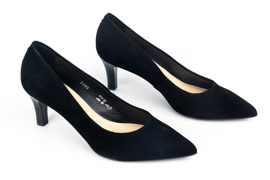 Pantofi dama eleganti de piele naturală SALA 1105 N velur