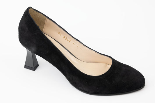 Pantofi dama piele naturală întoarsă PERLA 3592 N vel