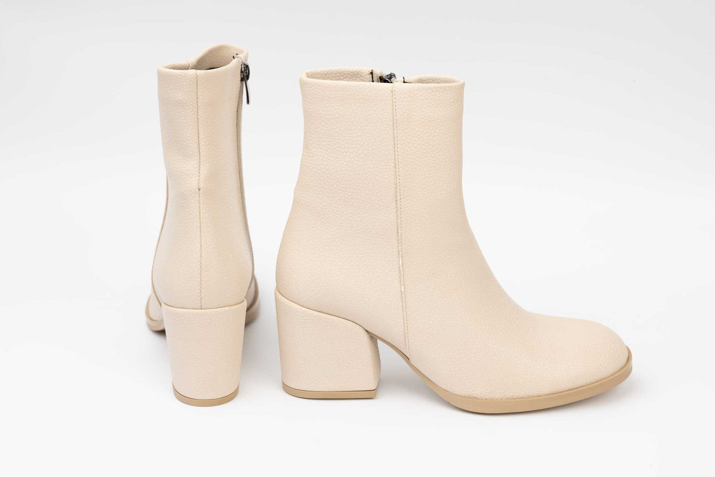 Ghete dama casual piele ecologica LONDON 6001-17 Bej