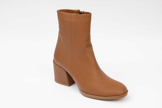 Ghete dama casual piele ecologica LONDON 6001-17 Taba