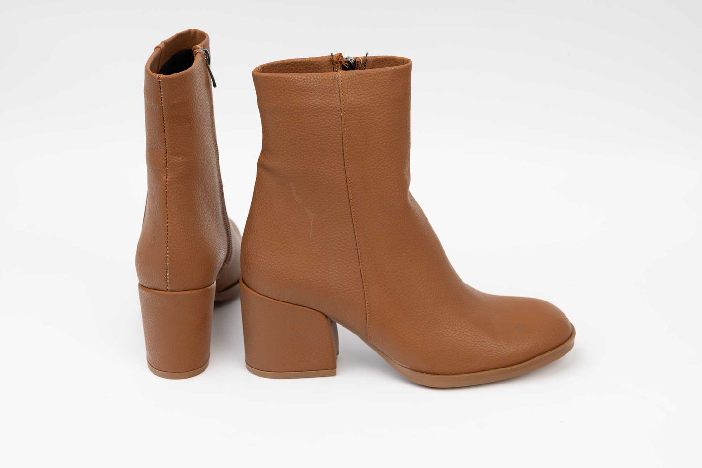 Ghete dama casual piele ecologica LONDON 6001-17 Taba