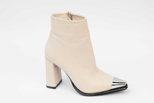 Ghete dama casual piele ecologica LONDON 5720-24 Bej