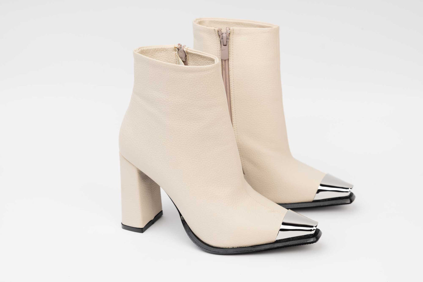 Ghete dama casual piele ecologica LONDON 5720-24 Bej