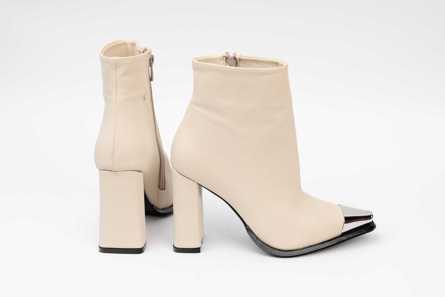 Ghete dama casual piele ecologica LONDON 5720-24 Bej