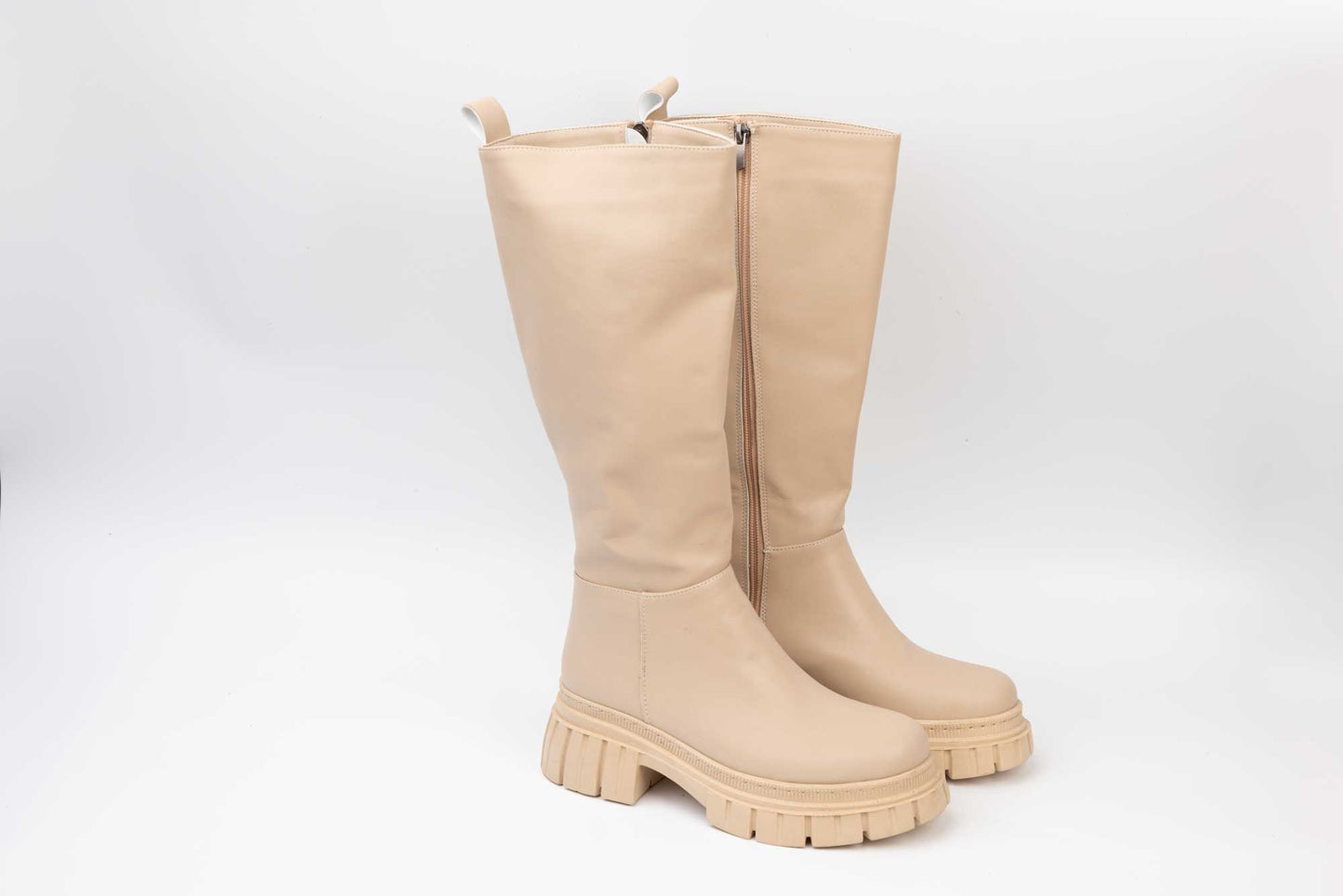Women's boots eco-leather premium LONDON 400-17 Beige