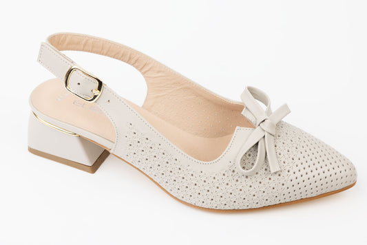 Pantofi dama piele naturală perforata LSD 1250 Vizon
