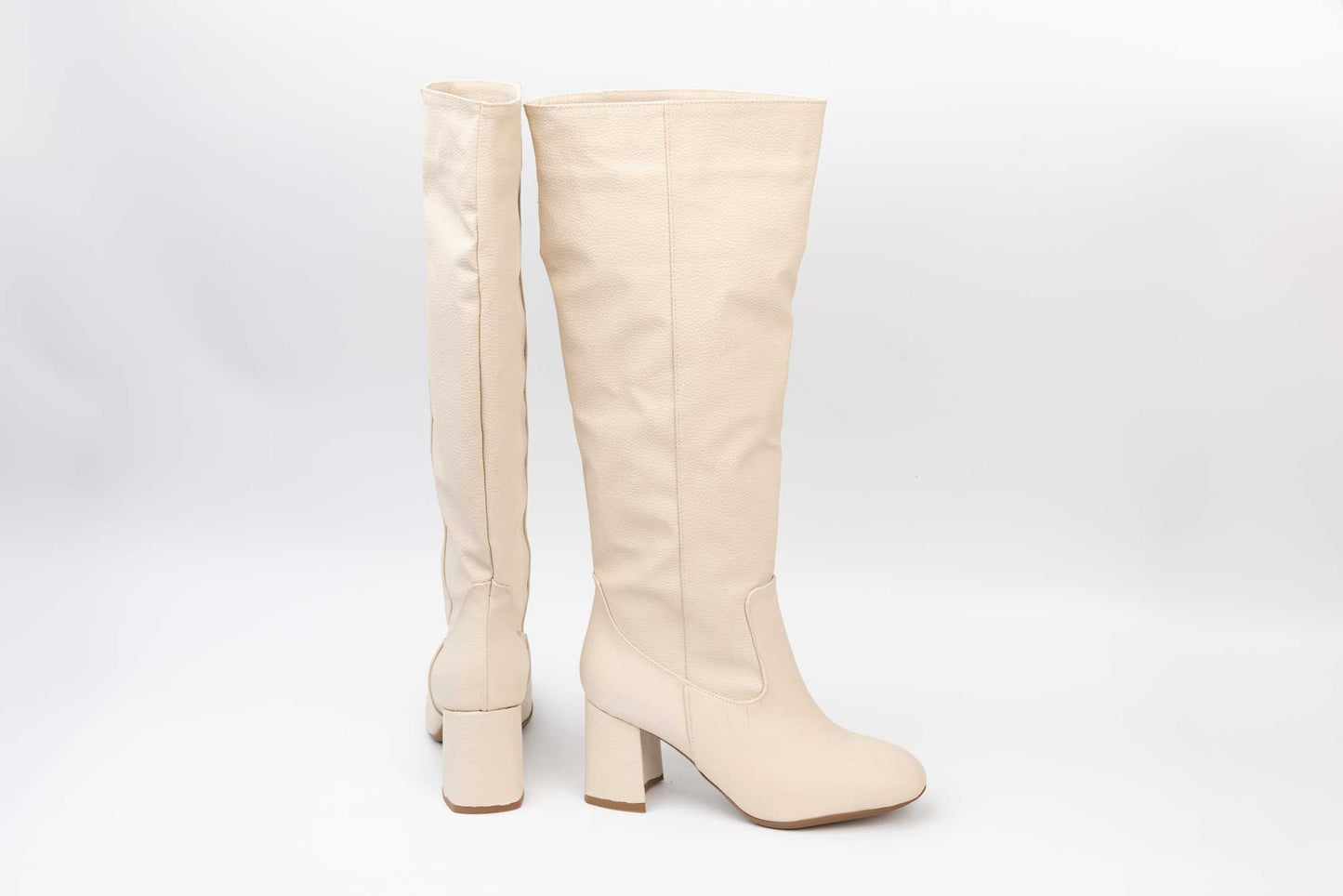 Women's boots eco-leather premium LONDON 2098-22 BEIGE