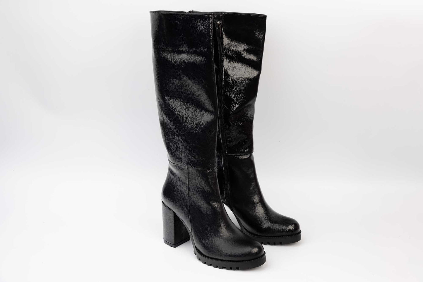 Women's boots eco premium leather LONDON 118-22 N lacquer