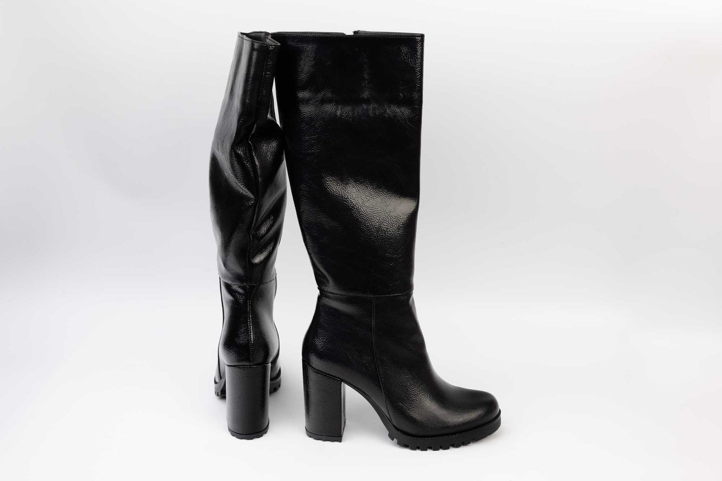 Women's boots eco premium leather LONDON 118-22 N lacquer