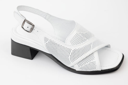 Sandale dama piele naturală LSD 1021 Alb