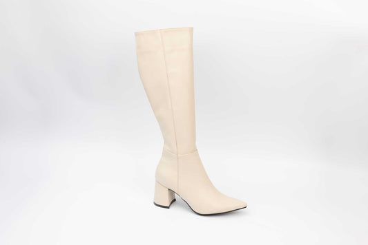 Cizme dama elegante piele eco premium LONDON 1101-23 Bej