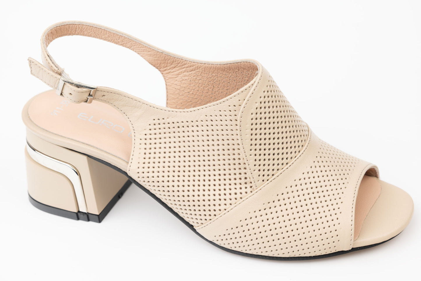 Women's genuine leather sandals LSD 911 Beige