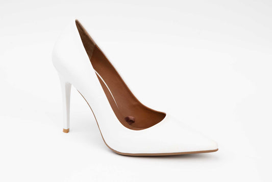 Pantofi dama piele eco premium LONDON 1900-14 Alb