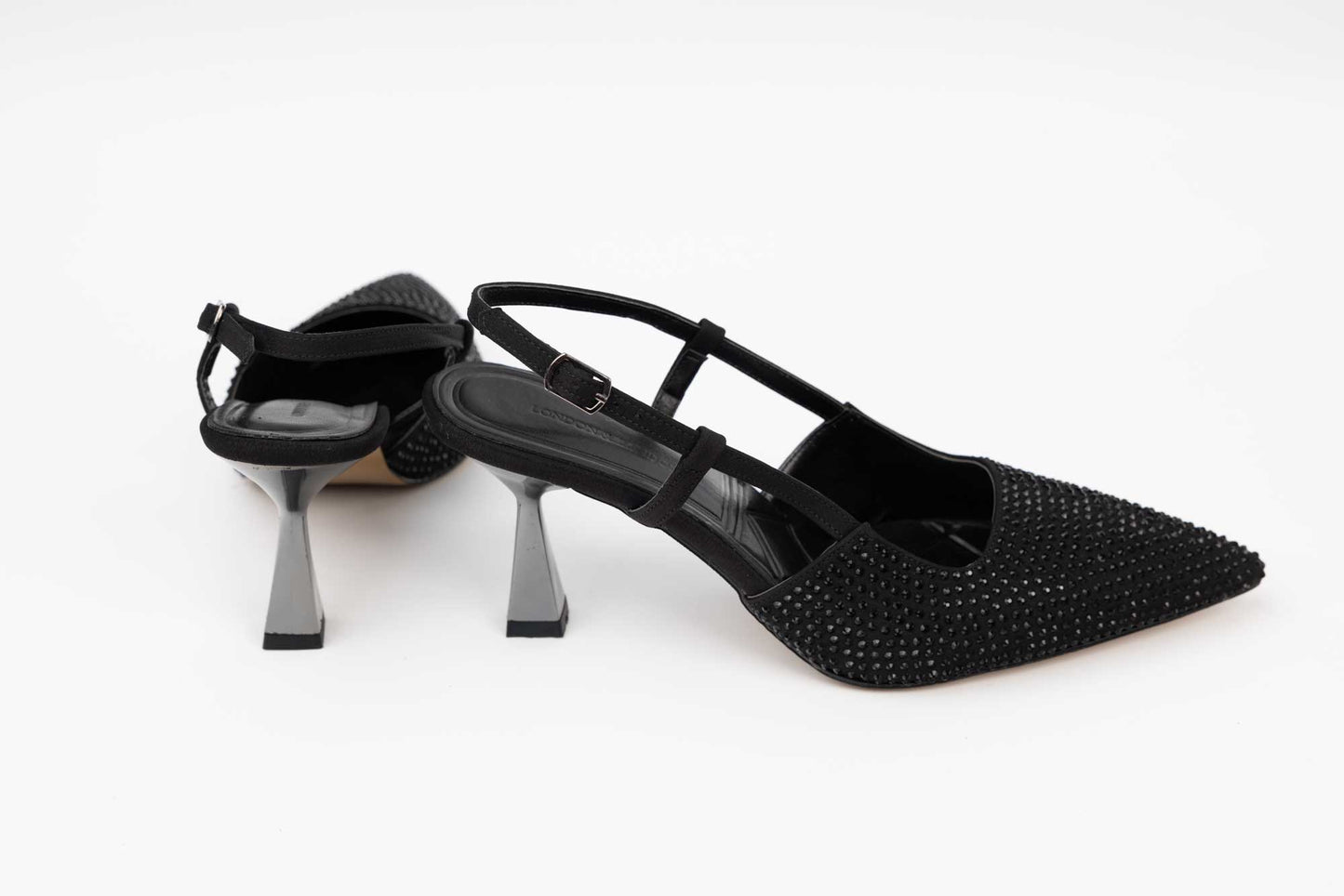 Pantofi dama din saten cristale LONDON 207-17 N
