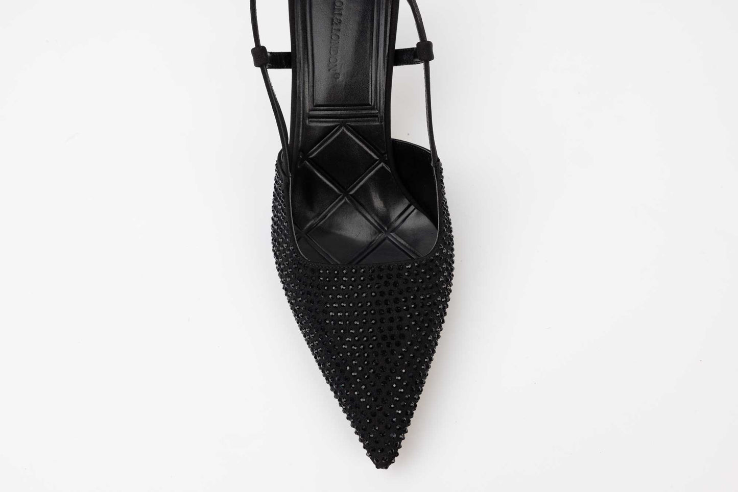 Pantofi dama din saten cristale LONDON 207-17 N
