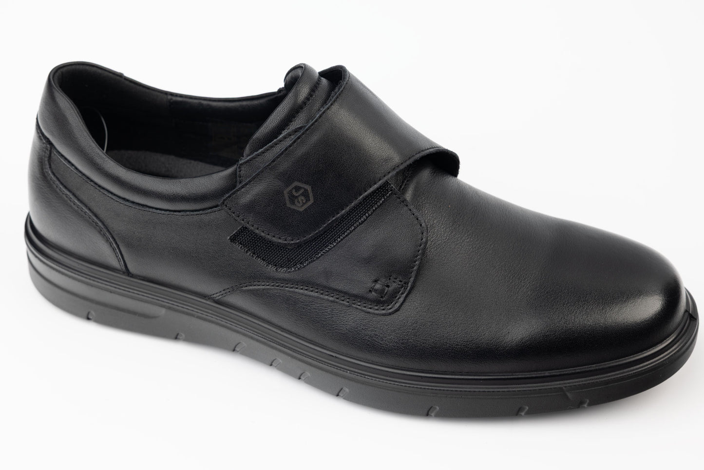 Men's genuine leather shoes JOHAN 8012 N with velcro