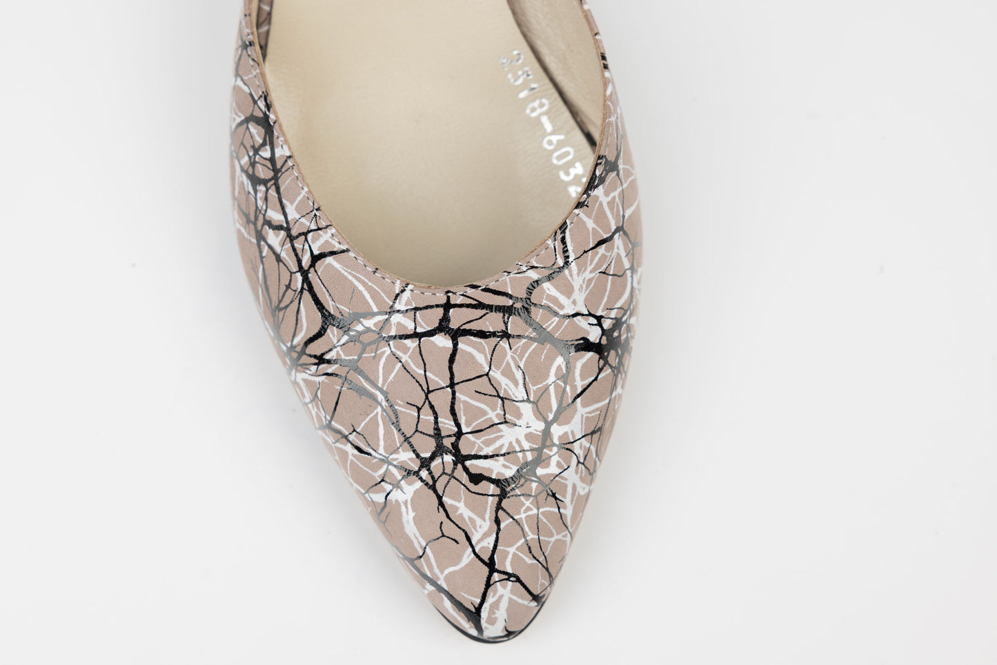 Pantofi dama piele naturală decupați LSD 2318 Vizon