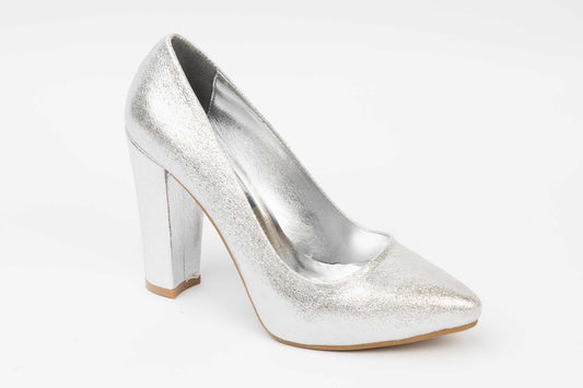 Pantofi dama piele eco premium Karin 210 Argintiu