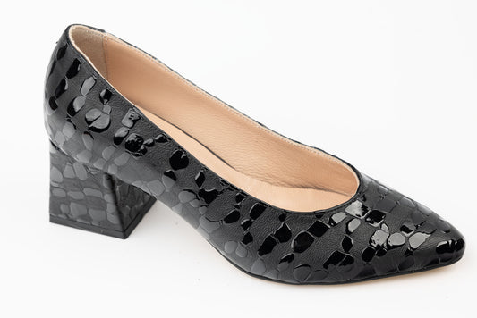Pantofi dama piele naturală LSD 0258 N croco