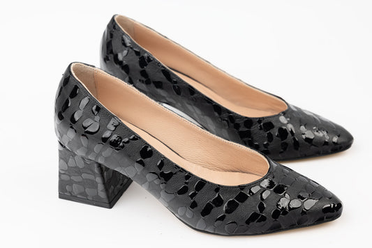 Pantofi dama piele naturală LSD 0258 N croco