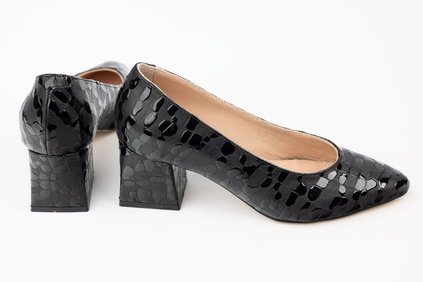 Pantofi dama piele naturală LSD 0258 N croco