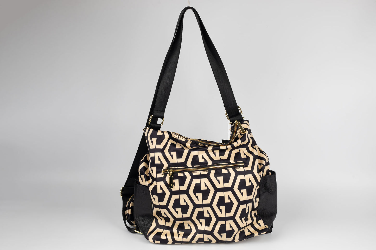 Rucsac/geanta de umăr  din piele naturală cu textil FENIX FASHION 2222 N