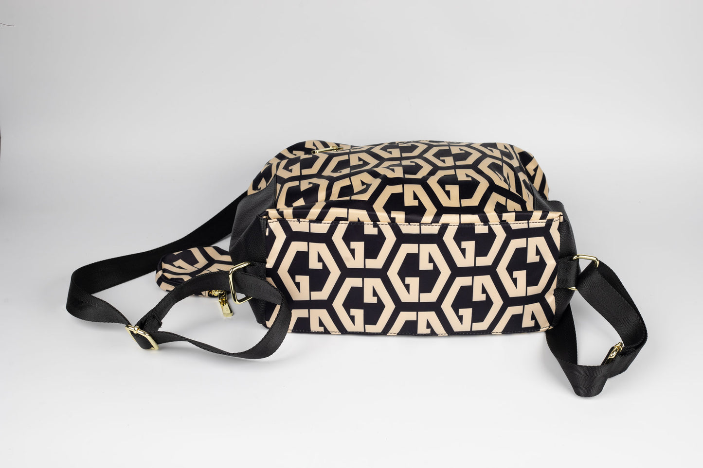 Rucsac/geanta de umăr  din piele naturală cu textil FENIX FASHION 2222 N