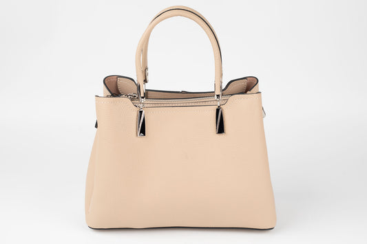 Geanta din piele naturală FENIX FASHION 89538 APRICOT