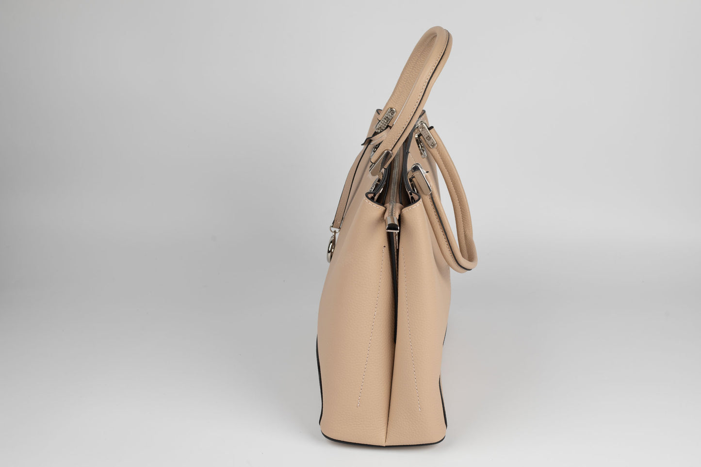 Geanta din piele naturală FENIX FASHION 097 APRICOT