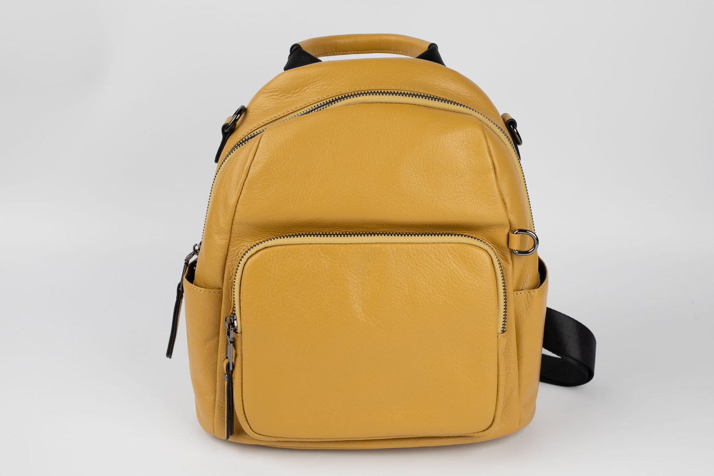 Rucsac din piele naturală FENIX FASHION 9091 YELLOW