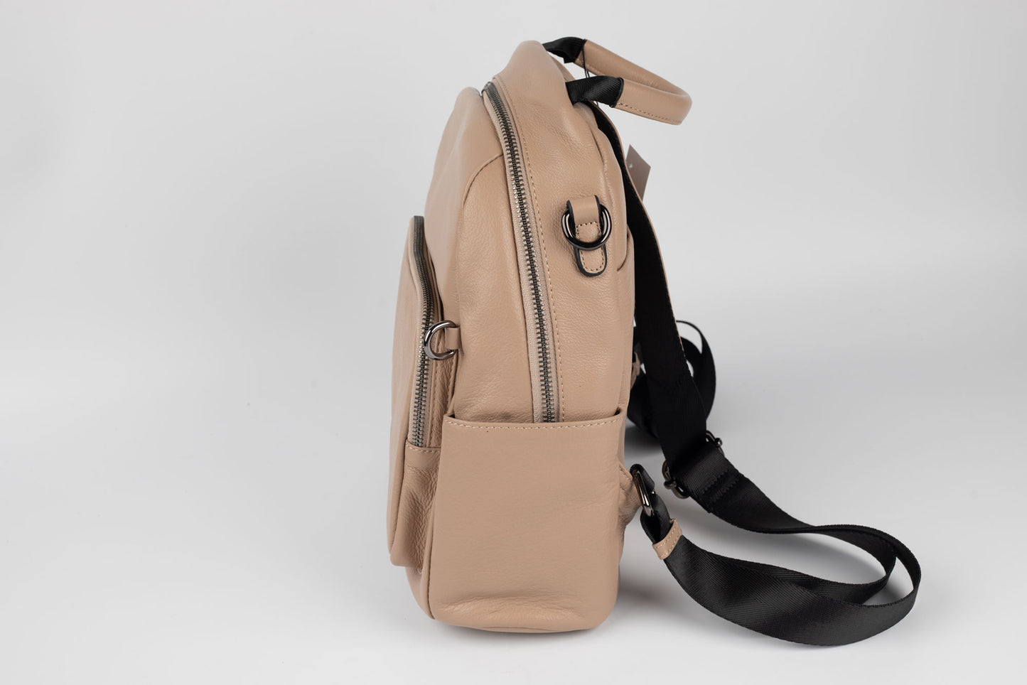 Rucsac din piele naturală FENIX FASHION 9091 APRICOT