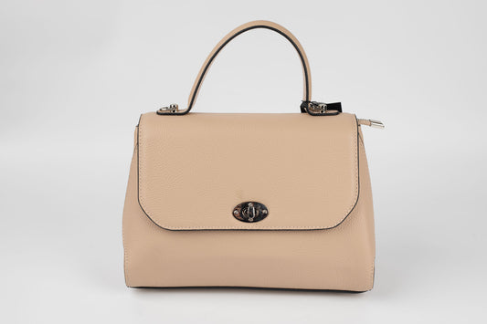 Geanta din piele naturală FENIX FASHION 019 APRICOT